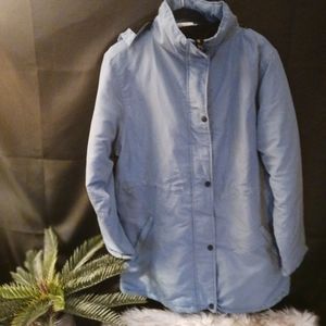 Women's powder blue anorak coat sz 1X